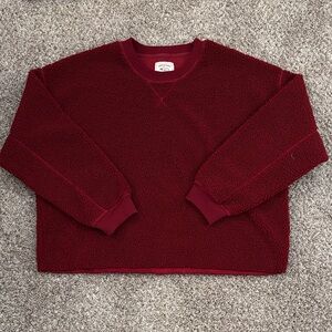 American Eagle Outfitters Burgundy Crewneck Sweater